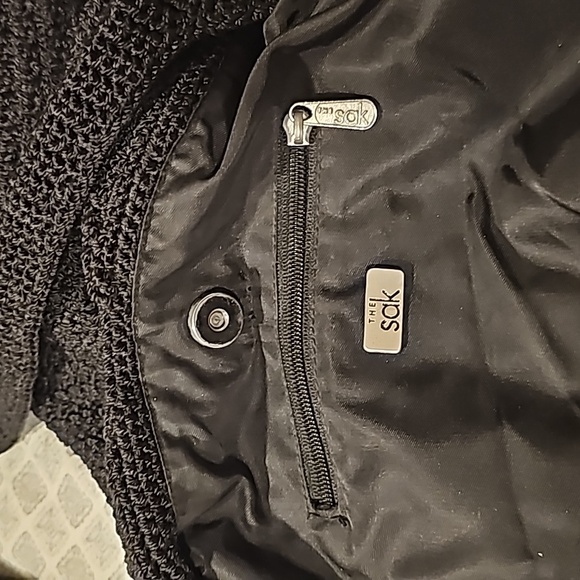 THE SAK Black Hand Crochet Hobo Bag - Picture 6 of 8